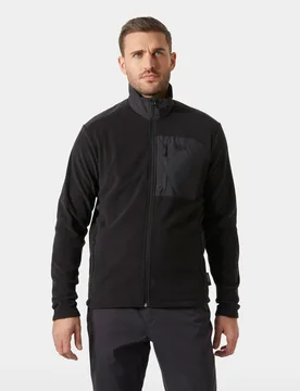 Men's Daybreaker Block Microfleece Jacket Black M - Black - Male - Helly Hansen - FashionsVida