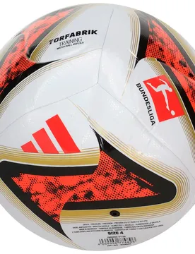 Ballon De Football Deutsche Fussball Liga Training White / Black / Solar Red 5 unisex