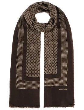 Faren Wool Scarf by - brown - Female - Size: One Size - Stetson - FashionsVida