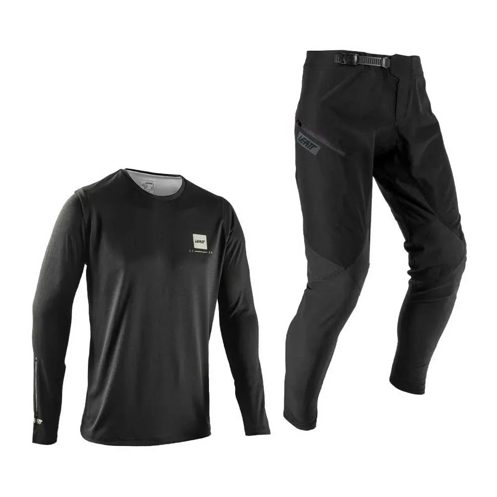 Maglietta A Maniche Lunghe Gravity 1.0 Ghost Black - Leatt - FashionsVida