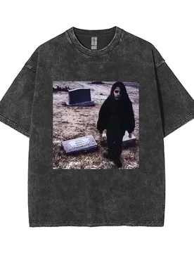 Vintage Washed Crystal Castles Music Album II Cover Graphic Print T Shirt Men Women Rock Gothic Punk Oversized Tshirt Streetwear - Aliexpress - FashionsVida