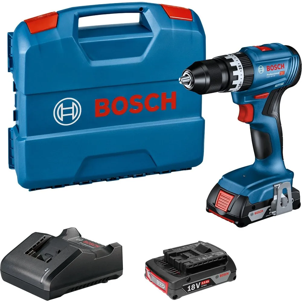 Taladro Percutor a Batería GSB 18V-45 Profesional - Bosch - FashionsVida
