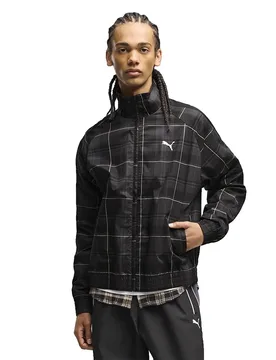 Veste De Survêtement T7 Relaxed Tartan Puma Black XL - Puma Select - FashionsVida