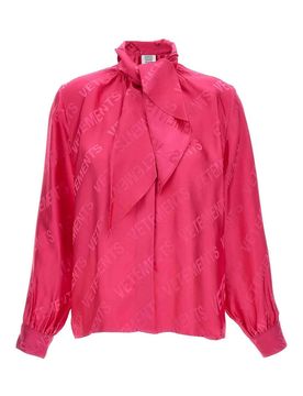 Vetements Blusa con monogramma