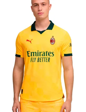 Milan 25/26 tercera equipacion camiseta de fútbol oficiales Amarillo (M) - Puma - FashionsVida