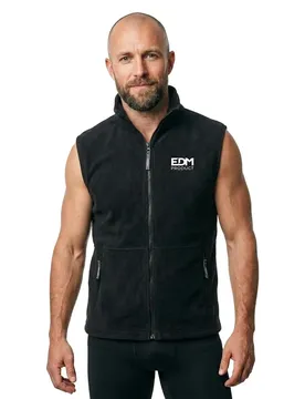 Edm Gilet Polar 280g/m² Black M