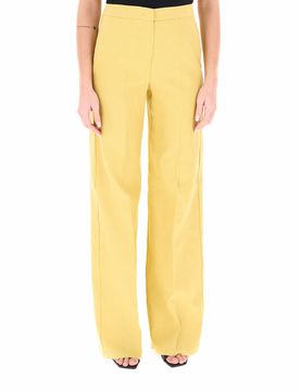 Pantalone misto lino GIALLO 46