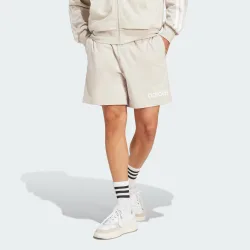 Mens Essentials Linear Single Jersey Shorts - Beige - Size X-Large