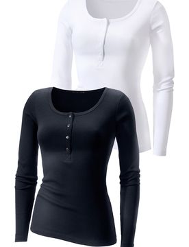 H.I.S Camiseta negro / blanco