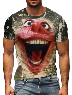 Four-Season Beach Travel Men's 3D Printed Short-Sleeve T-Shirt - Full-Print Top - Aliexpress - FashionsVida