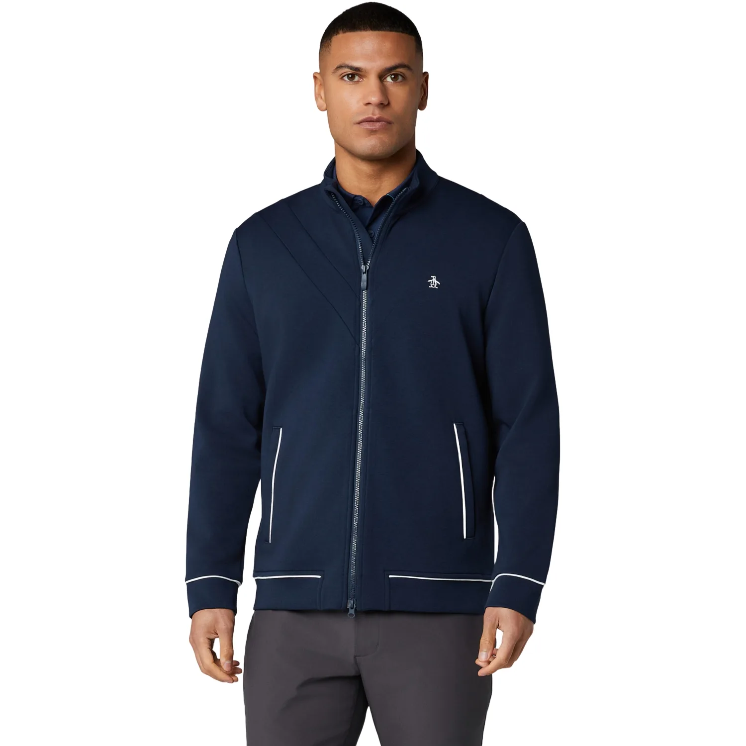 Jacke Earl Knit Track, navy xl - Original penguin - FashionsVida