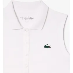Polo de mujer de golf elástico de corte ajustado con protección UV de manga corta