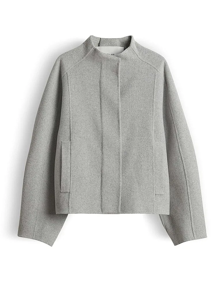 Wolljacke HATURA hellgrau 38 damen - Opus - FashionsVida