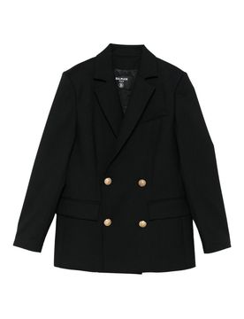 Balmain Blazer Monopetto In Lana