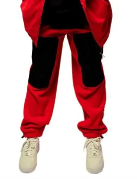Pantaloni Sportivi Back At You Polar Fleece Red M