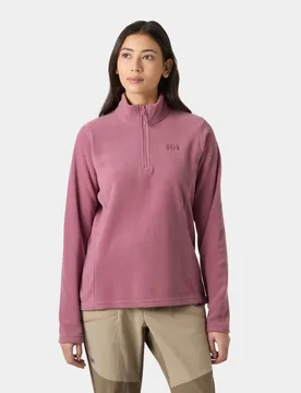 Women's Daybreaker Half-Zip Fleece Pink S - Wildberry Pink - Female - Helly Hansen - FashionsVida