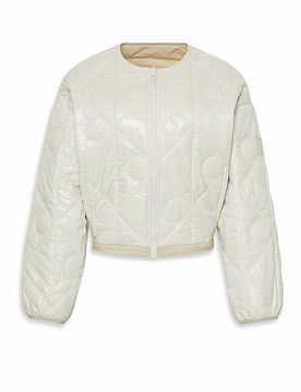 Chaqueta acolchada ligera crema XS