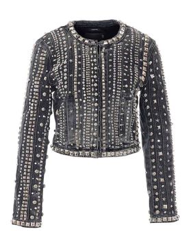 R13 Giacca in denim nera