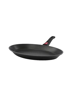 Sartén para pescado PROFI 39x27cm acero inoxidable / antiadherente negro - Kelomat - FashionsVida