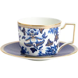 Taza de té con plato Hibiscus