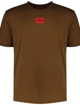Hugo Maglietta A Maniche Corte Diragolino212 Red Medium Brown S - Hugo Boss - FashionsVida