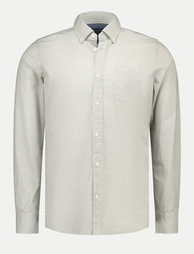 Langarmhemd mit Allover- Print Beige XXL