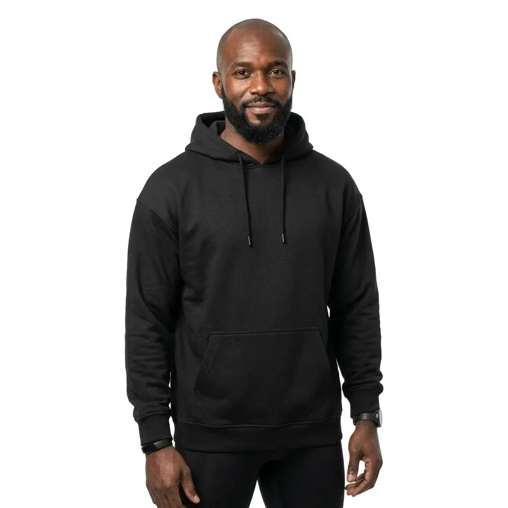 Sweat à Capuche Basic Oversize Black L - Build Your Brand - FashionsVida