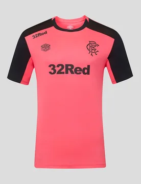 Rangers Men's 26/27 Pro Training Short Sleeve T-shirt - Coral CORAL 4XL male - Castore - FashionsVida
