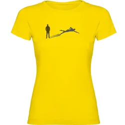 Swim Shadow Short Sleeve T-shirt Yellow L Women