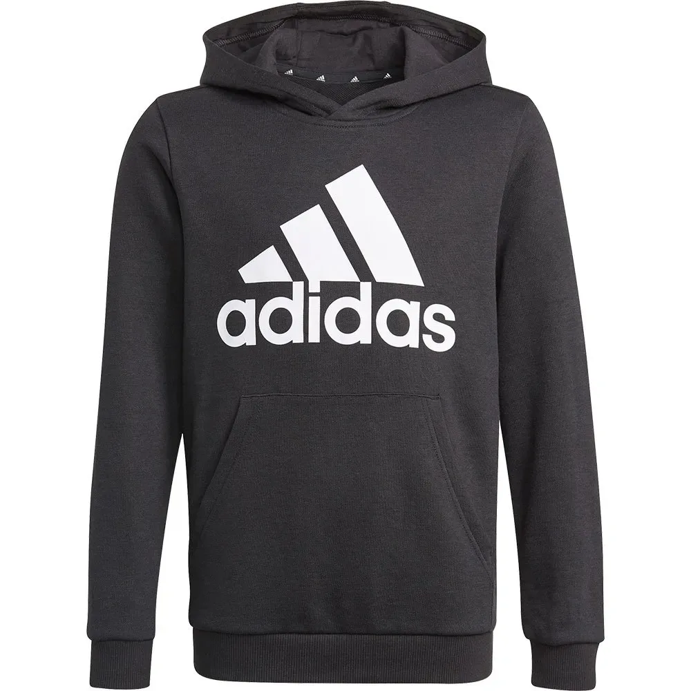 Felpa Con Cappuccio Essentials Black / White 7-8 Anni - Adidas - FashionsVida