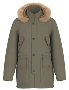 Parka Nylon Olive Light Green S