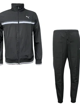 Unisex Fun Woven Lux Cb Full Tracksuit Top & Bottom Set Black 830046 49 A62d Textile - Size Small - Puma - FashionsVida