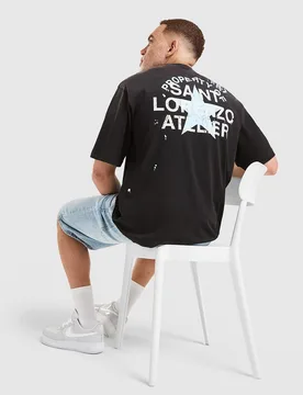 Mens Maglia Paint - Nero, nero nero Uomo taglia S - Lorenzo - FashionsVida