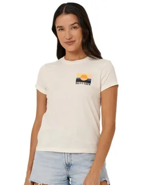 T-shirt à Manches Courtes Retro Wave Modern Off White S - Salty Crew - FashionsVida