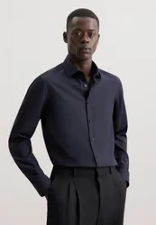Slim Business Hemd Uni Blau 39