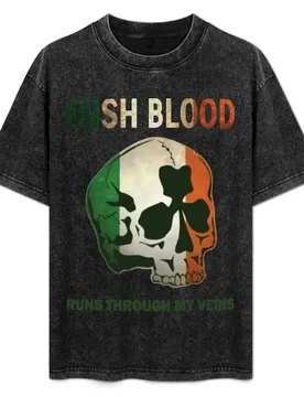 Irish Blood run through my Veins T-Shirt t shirts for man pack white t shirt for man T-Shirt - Aliexpress - FashionsVida