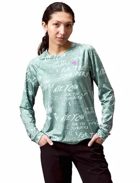 Maglia Da Enduro A Maniche Lunghe Singletrack Print Sage Green