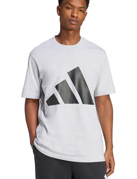 Essentials big logo camiseta manga corta hombre Gris (S) - Adidas - FashionsVida