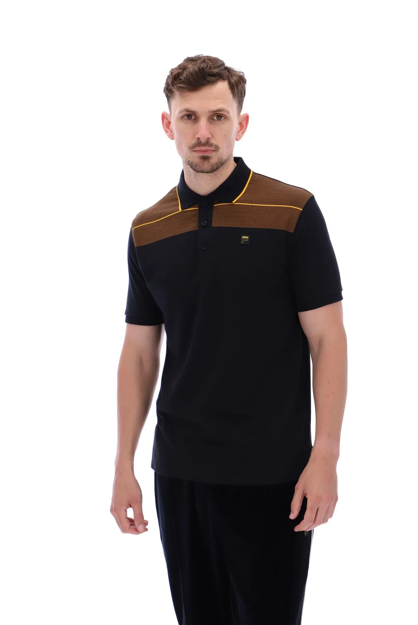 Jacapo Archive Yarn Dye Stripe Polo - XS - FILA - FashionsVida