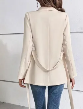 Slim-fit solid color long-sleeved women's commuter top blazer - Aliexpress - FashionsVida