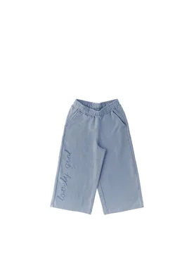 Pantalone in felpa AZZURRO POLVERE 3A - iDO - FashionsVida