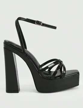 Sandalias de tacón alto para mujer, diseño nuevo de primavera y verano, tacón grueso, tacón alto, elegante y de temperamento, versión ligera y se - Shein - FashionsVida