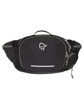 Norrona - Sacoche de VTT - Fjora Econyl195 6L Hip Pack Caviar Black en Nylon - Noir - Norröna - FashionsVida