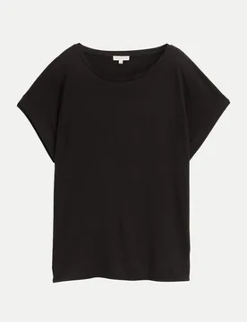 Loose Fit T-Shirt Schwarz M - Tom Tailor Casual - FashionsVida