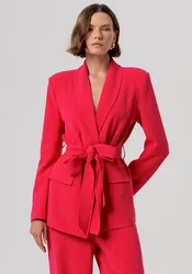 Giacca con scollo a v donna cherry