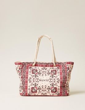 Cabas en toile avec imprimé