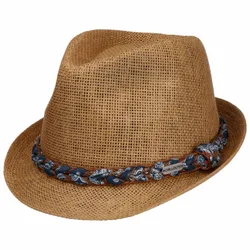 Labasa Trilby Straw Hat by - nature-brown - Unisex - Size: S/M (55-57 cm)