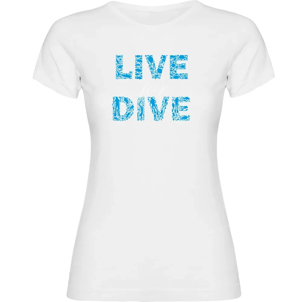 Maglietta A Maniche Corte Da Donna Live For Dive - Kruskis - FashionsVida