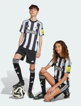 Short Home 25/26 Junior Newcastle United FC 11-12A Black / White - Adidas - FashionsVida