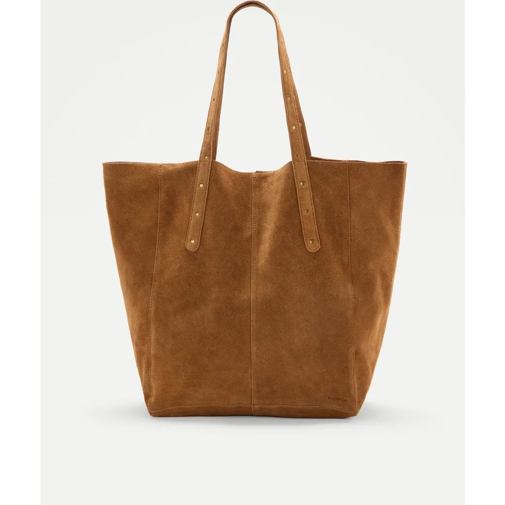 Bolso shopper de piel con mini tachas - Tintoretto - FashionsVida